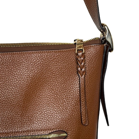 Coach Val Duffle With Refined Pebble Leather In Redwood Retail $398 NWOT - Picture 10 of 15